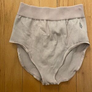 FP Movement by Free People Ribbed Athletic Shorts in Light Gray